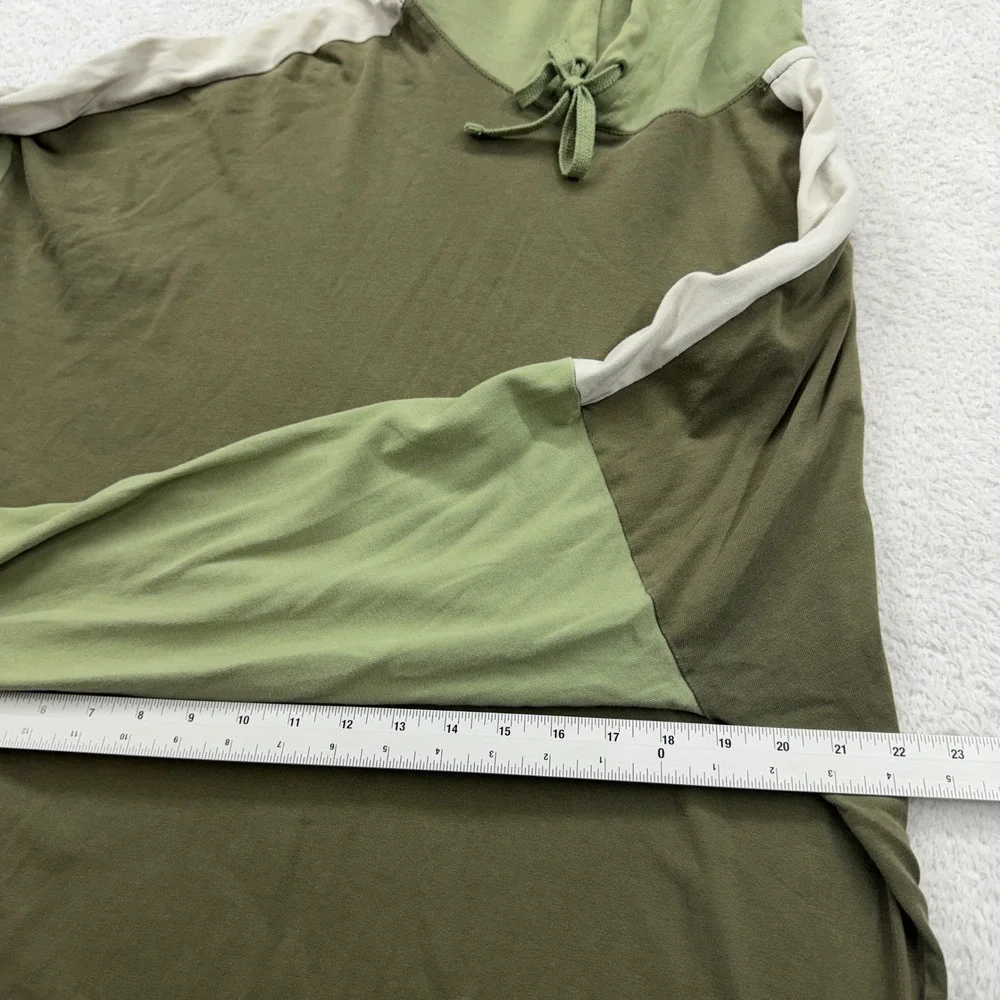 Nike Mens Colorblock Hooded Long Sleeve T-Shirt Olive Green Sage Large‎ L